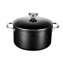 Eternal Living Nonstick Stock Pot Stainless Steel and Ceramic Infused  Cooking Pot with Lid, Blue 4.5 qt