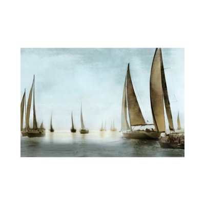 Golden Sails 1 Piece Wrapped Canvas Painting