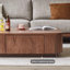 Table basse moderne et minimaliste carrée en bois massif