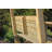 Breslyn 212cm W x 144cm D Solid Wood Arbour with Bench in Brown