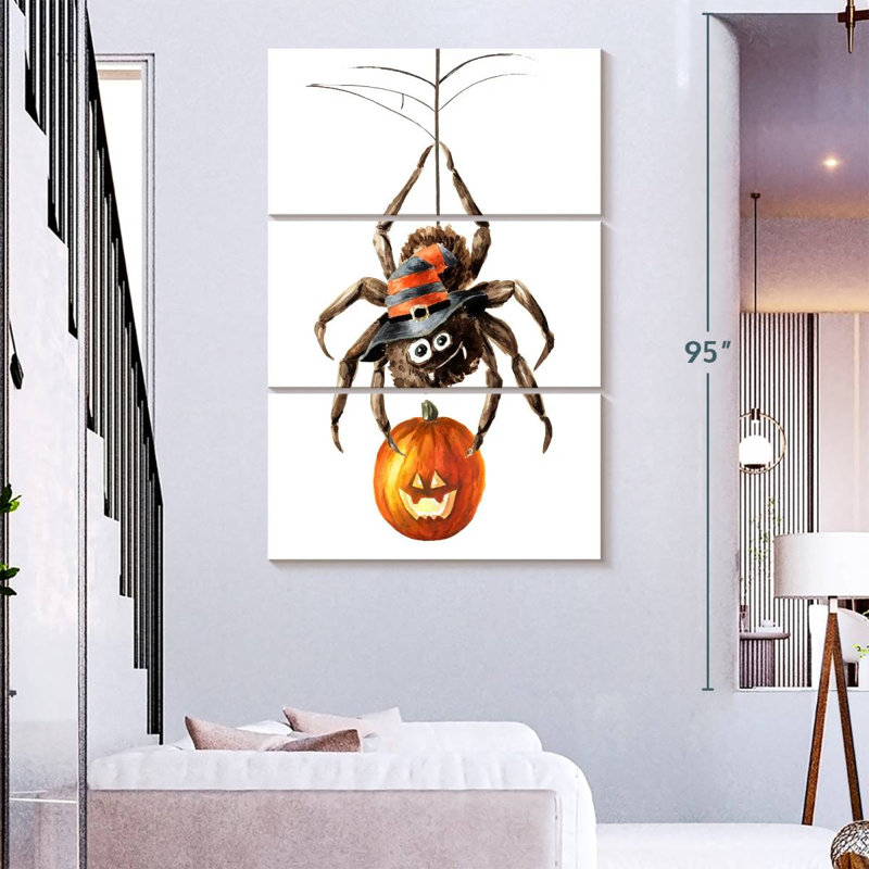 Brampt Spider Pumpkin, 74" H x 48" W