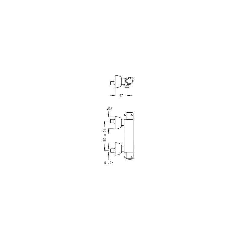 Shonna Thermostatic Bar Valve