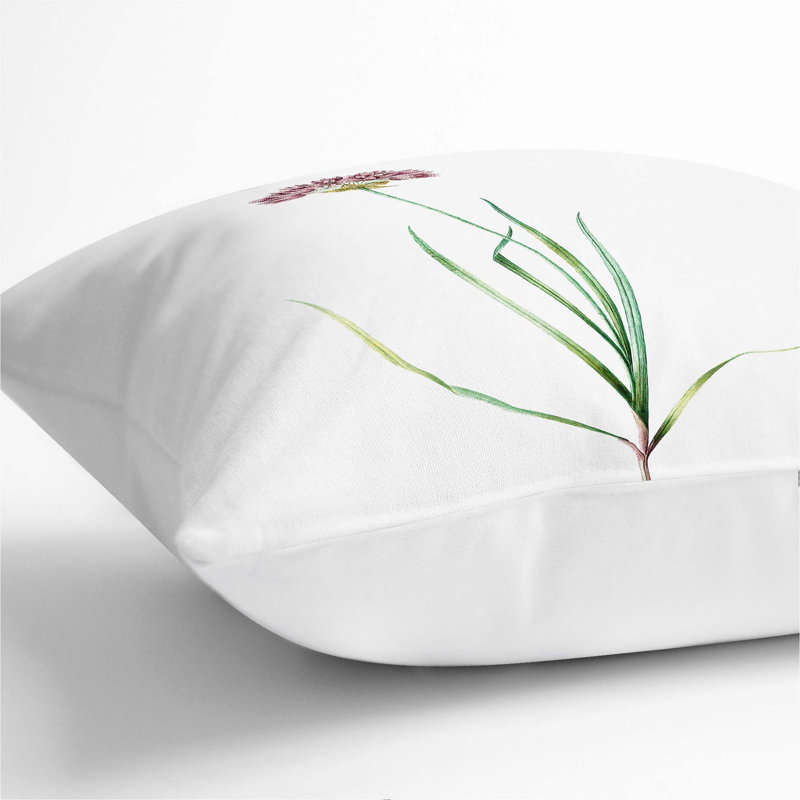 Square Throw Cushion, White, 40cm H x 40cm W x 15cm D