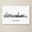 « chicago illinois horizon wb-bw », impression sur toile tendue-19531557
