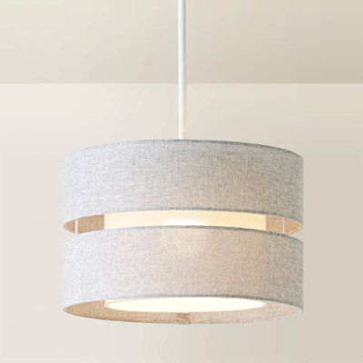 Syrah 18.5cm H Linen Blend Drum Lamp Shade ( Slip-On )