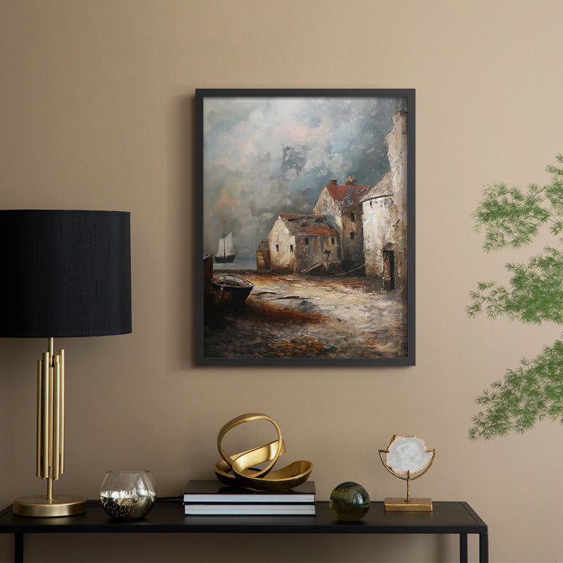 Série LANDSCAPES CCXCVII - Impression encadrée de qualité supérieure - Prêt à accrocher - Aucun clou requis, H 11 po x l 9 po