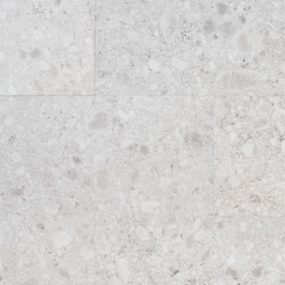 Carrelage en vinyle de luxe aspect pierre Terrazzo l 12 po x L 24 po Stonehenge (40 pieds carrés)