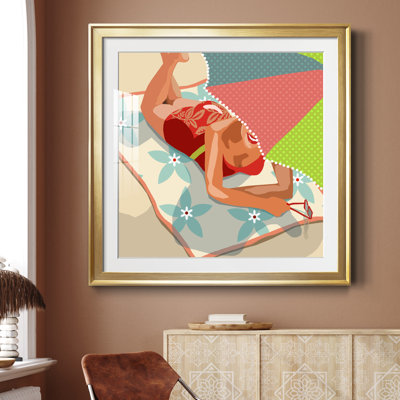 Beach Beach II - peinture encadrée