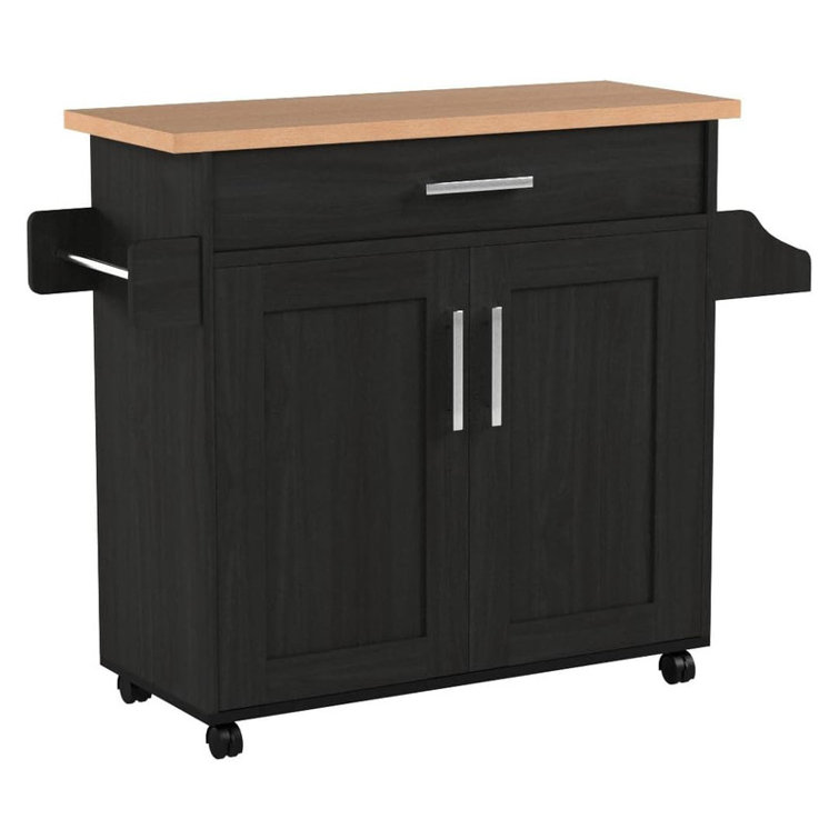 Latitude Run® Itko Wood Kitchen Island | Wayfair