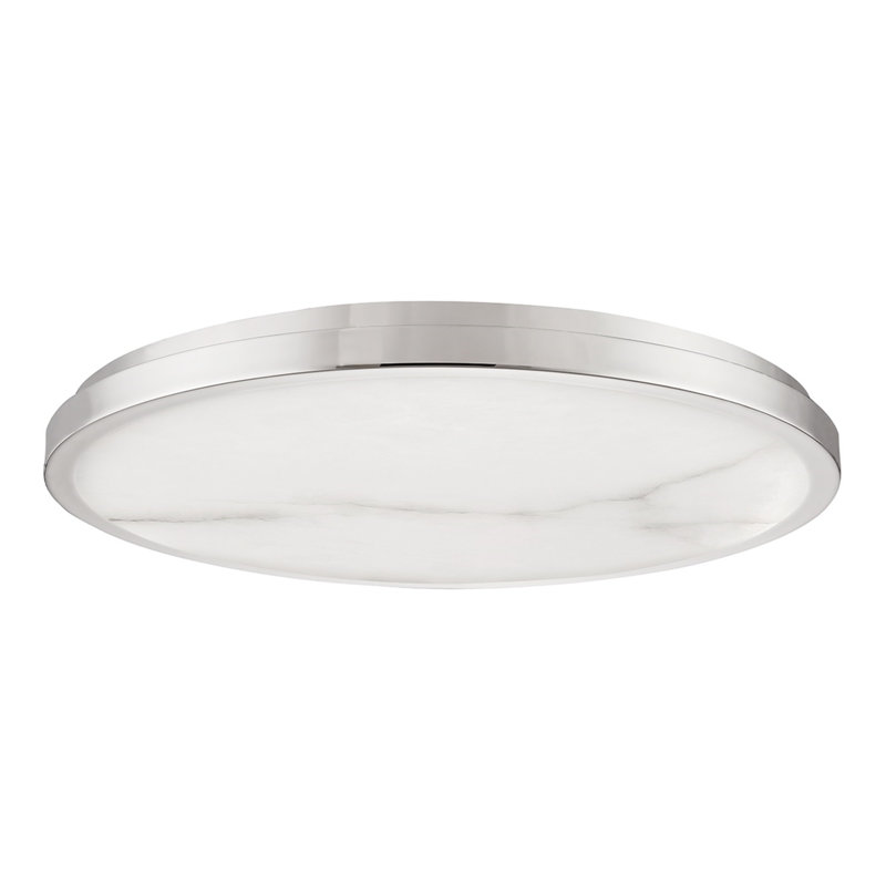 Woodhaven LED Flush Mount, Aged Brass, 2" H x 24" W x 24" D