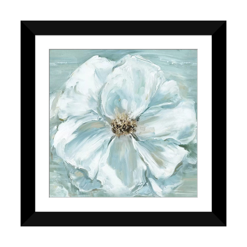 « blue becomin’beauté ii », impression sur toile, Papier d'art encadré noir, H 16 po x l 16 po x P 1 po