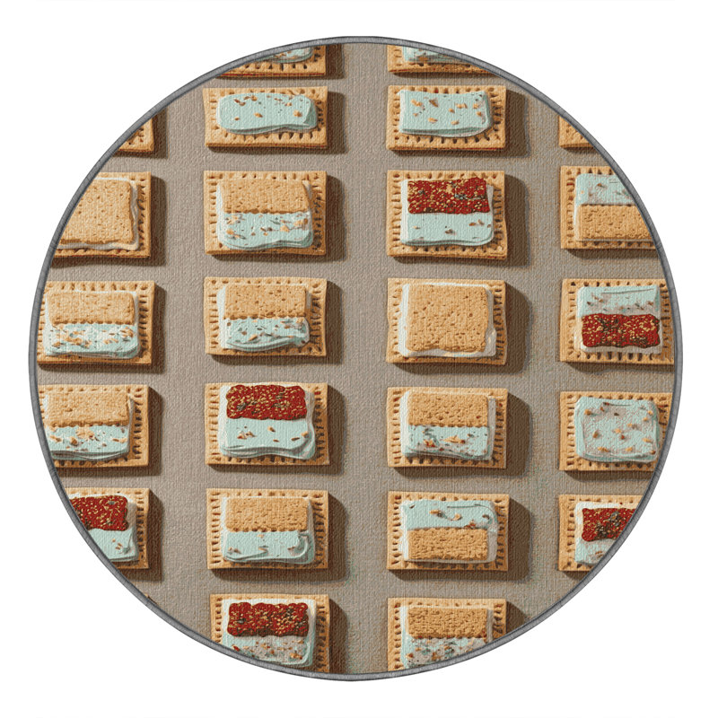  Tapis lavable Tarts Pop Tarts, Rond 8 pi