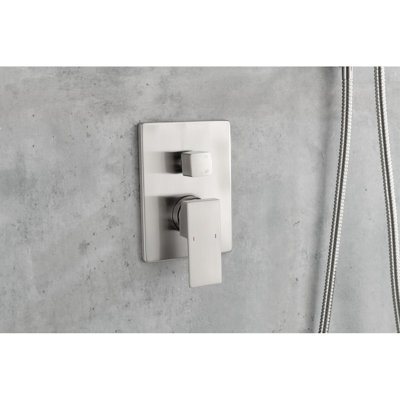 Shower System,Waterfall Rainfall Shower Head With Handheld, Shower Faucet Set For Bathroom Wall Mounted