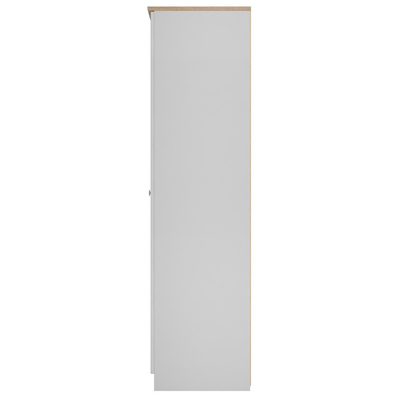 Ondrasek Manufactured Wood Wardrobe, Grey Ash