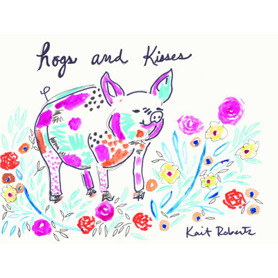 Hogs and Kisses - Impression sur toile tendue