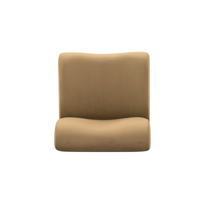 Chue Gray Upcycled Fabric Armless Chair