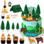 Décoration de gâteau campeur, ensemble de 25 pièces de gâteau de camping