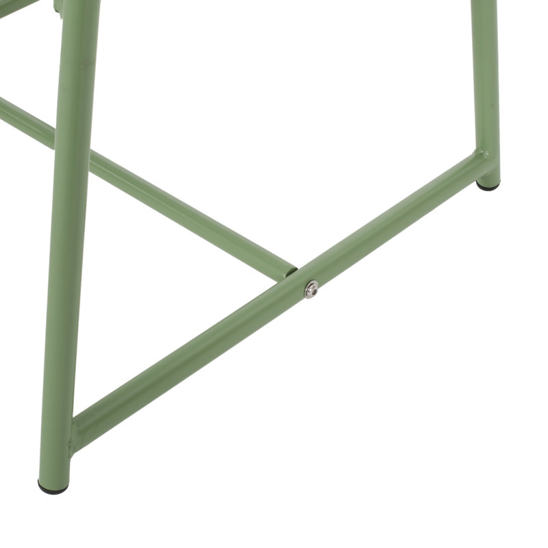 Table d'appoint d'extérieur pour patio, H 13,25 po x l 19,5 po x P 18 po, Vert