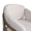 Chaises pivotantes et à bascule d'extérieur en osier, chaise berçante de patio avec coussins (ensemble de 4)
