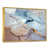 Toile avec cadre flottant or