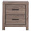 Grand lit de 4 pièces - Lit plateforme avec rangement, table de chevet, commode, chêne miroir, lit design, finition chêne, quincaillerie bronze mat