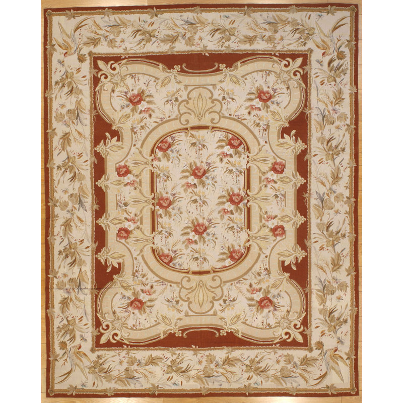 Tapis à motif d'aiguille Modren Aubusson 7,10 x 10