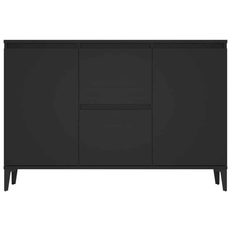 Wall Shelf 102x30x29 cm Engineered Wood, Black