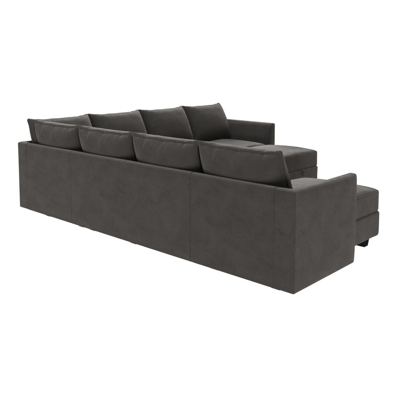 Canapé modulaire en U Berenika, Velours gris