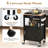 Ariahna Solid Wood Top Kitchen Cart-2015891789