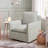 Kandyn 29.7" W Modern Soft Stripe Upholstered Swivel Barrel Chair with Removable Cushion-1337633465