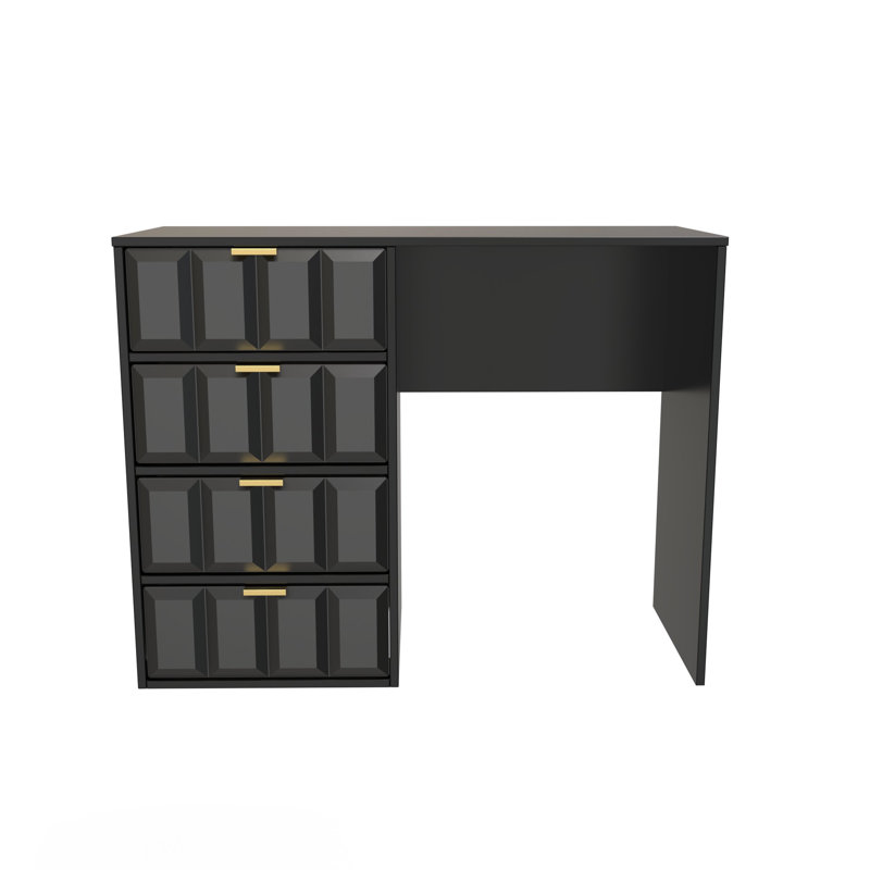 Alcimon 4 Drawer Vanity, Black