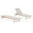Aluminum Chaise Lounge Bed For Outdoor Patio - Two Pieces, Rust Frame, Breathable Mesh, Rounded Legs With Softness, Optimal Comfort, Easy To Clean, Great Garden Decor Use Rustic Appeal, Comfortable