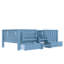 Lit de jour simple avec 2 tiroirs et garde-corps double-531429386