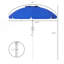 Parasol de plage portatif Outsunny-1538272856
