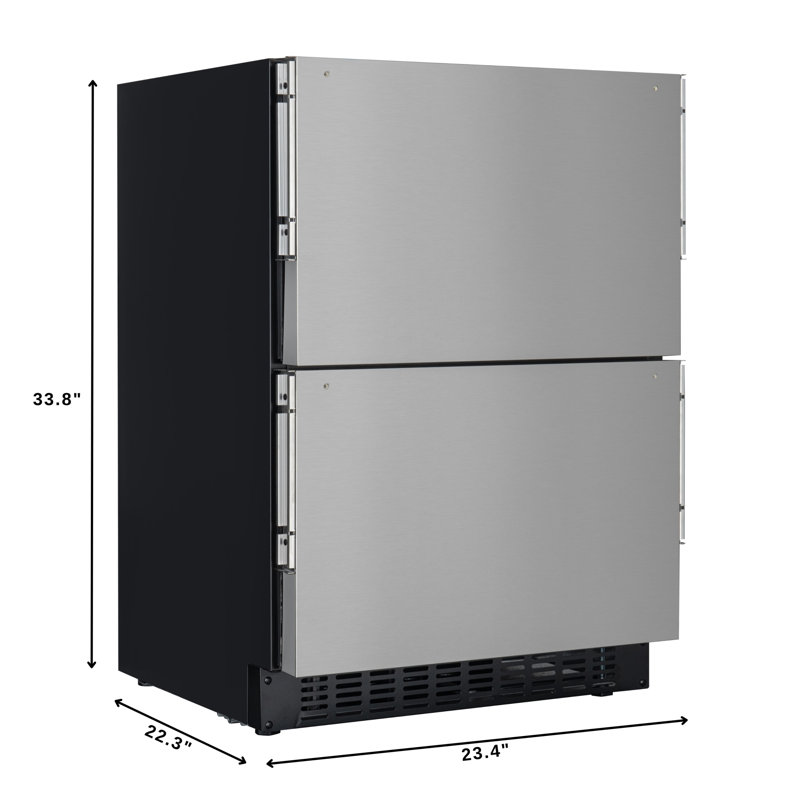 23 in. Panel Ready Drawer Refrigerator, Beige
