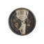 Horloge, horloge murale ronde 30 po, mécanisme d'engrenage, brun, transitionnel