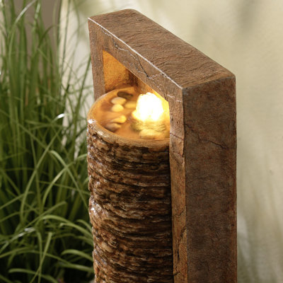 Waterfall Fountain with Lights