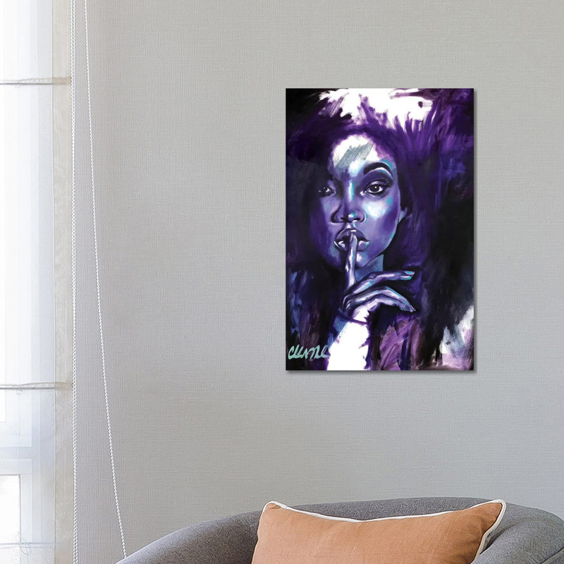 Say Less by Stina Aleah - Wrapped Canvas Painting, 66.04 cm H x 45.72 cm W