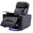 Swivel Recliner With Hidden Arm Storage and  LED Light Strip-1064237552