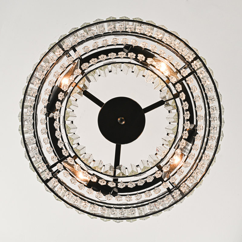 Irenej Semi Flush Mount, Matte Black