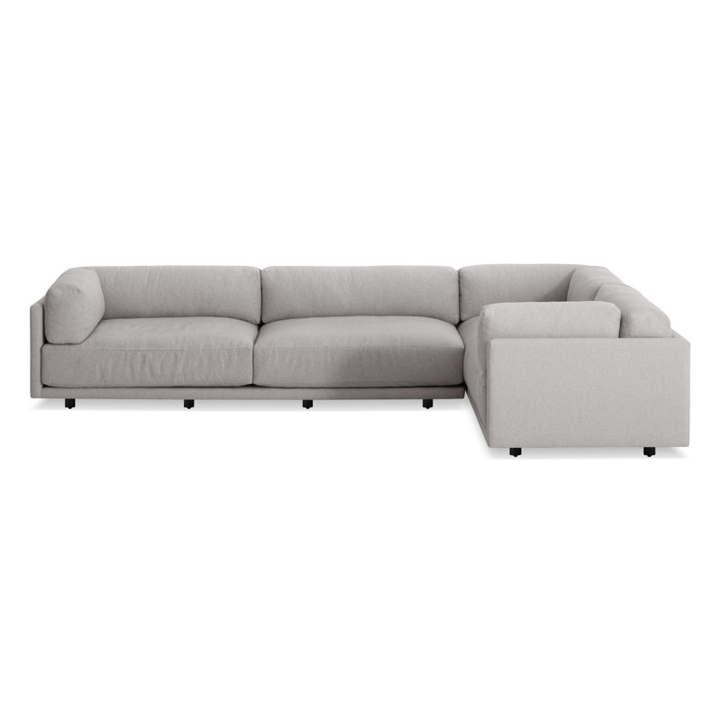 Sunday Corner Sectional, Right Hand Facing, Sanford Natural Linen