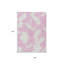 Tapis intérieur lavable abstrait 5 pi x 8 pi rose