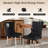 Modern Tufted Velvet Upholstered Dining Chairs Kitchen Chairs (Set of 6)-1608504801