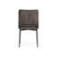 Chaise d'appoint rembourrée brune Hutchinson