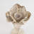 Vintage Inspired White Lotus Flower Candle Holder, Rustic Candle Holder, Wedding Table Decor