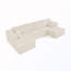 Canapé modulaire rembourré en U-129460638