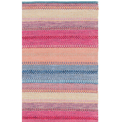 Montauk Flat Weave Cotton Striped Rug