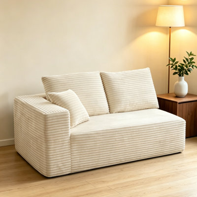 Canapé modulaire en velours côtelé Boneless
