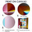 «Pastel Color Rectangular Infinity» - impressions sur toile modernes bleues-1427853454-1427853455-1427853452