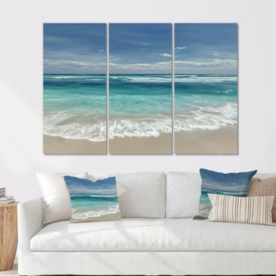 Blue And White Oceanic Oasis In Mexico  - Beach Wall Art Set